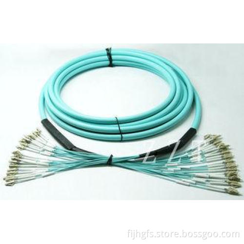 OM4 Multi Core Fiber Optic Patch Cord FTTH With Tight Buffe
